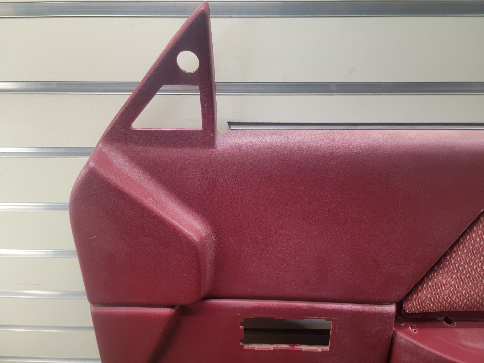 🔥87-96 Dodge Dakota PASSENGE Side Interior Trim Door Panel Manual Crank OEM Red