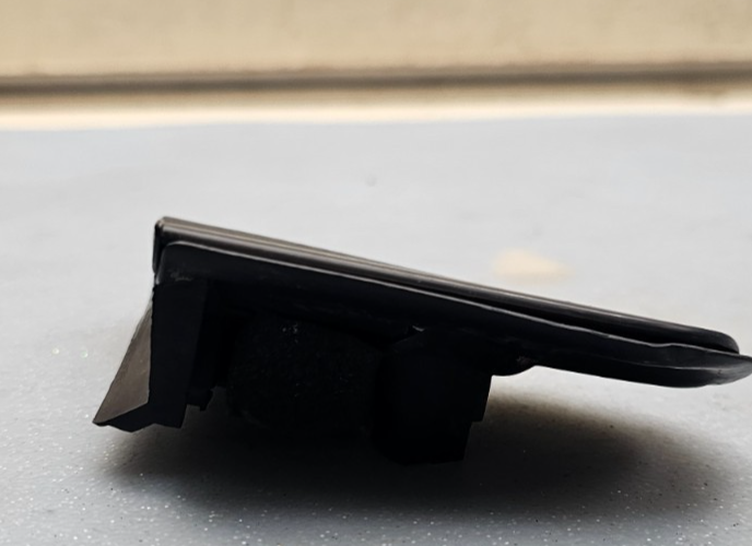🔥07-14 EDGE RIGHT Fender UPPER BOLT Trim Molding Mirror Cover TRIANGLE BLACK
