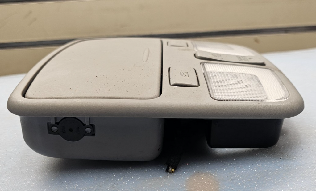 06-10 Hyundai Sonata Overhead Console Dome Map Light Lamp Storage Assembly Tan