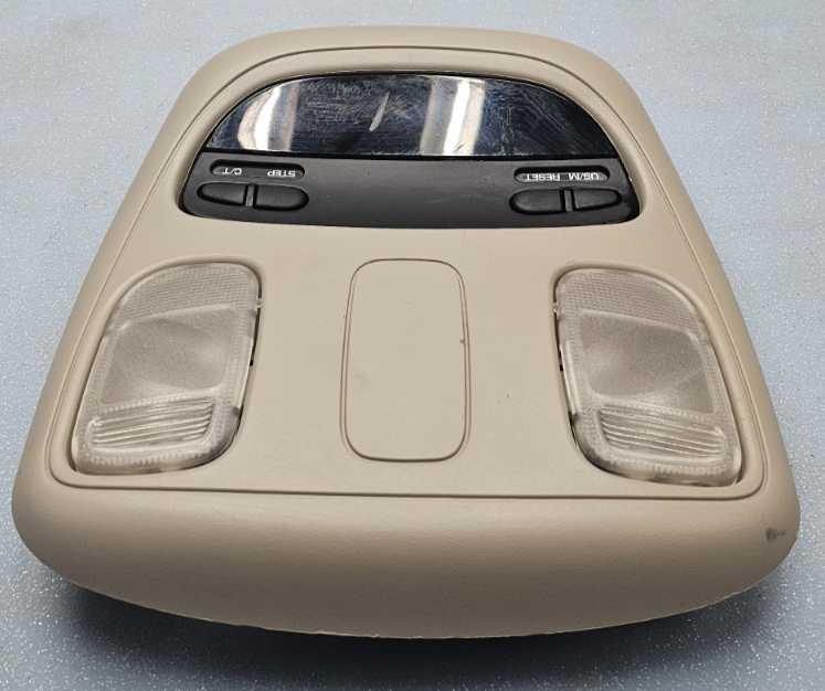 🔥02-05 Dodge RAM Overhead Console DOME Light Roof Storage Compartment TAN 05
