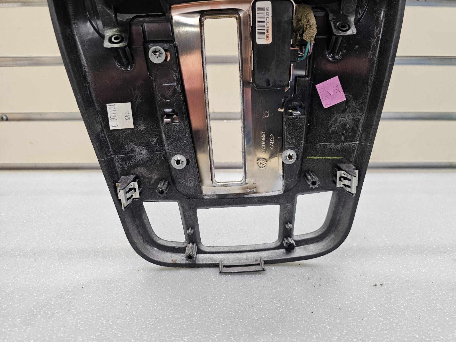 🔥07-09 Equinox Center Dash Radio Climate Surround Bezel Trim SILVER/WOOD B43