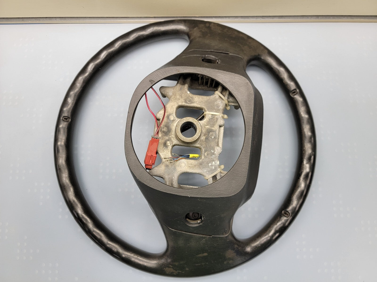 🔥1997-2003 Ford F-150 Leather Steering Wheel Cruise Dash black