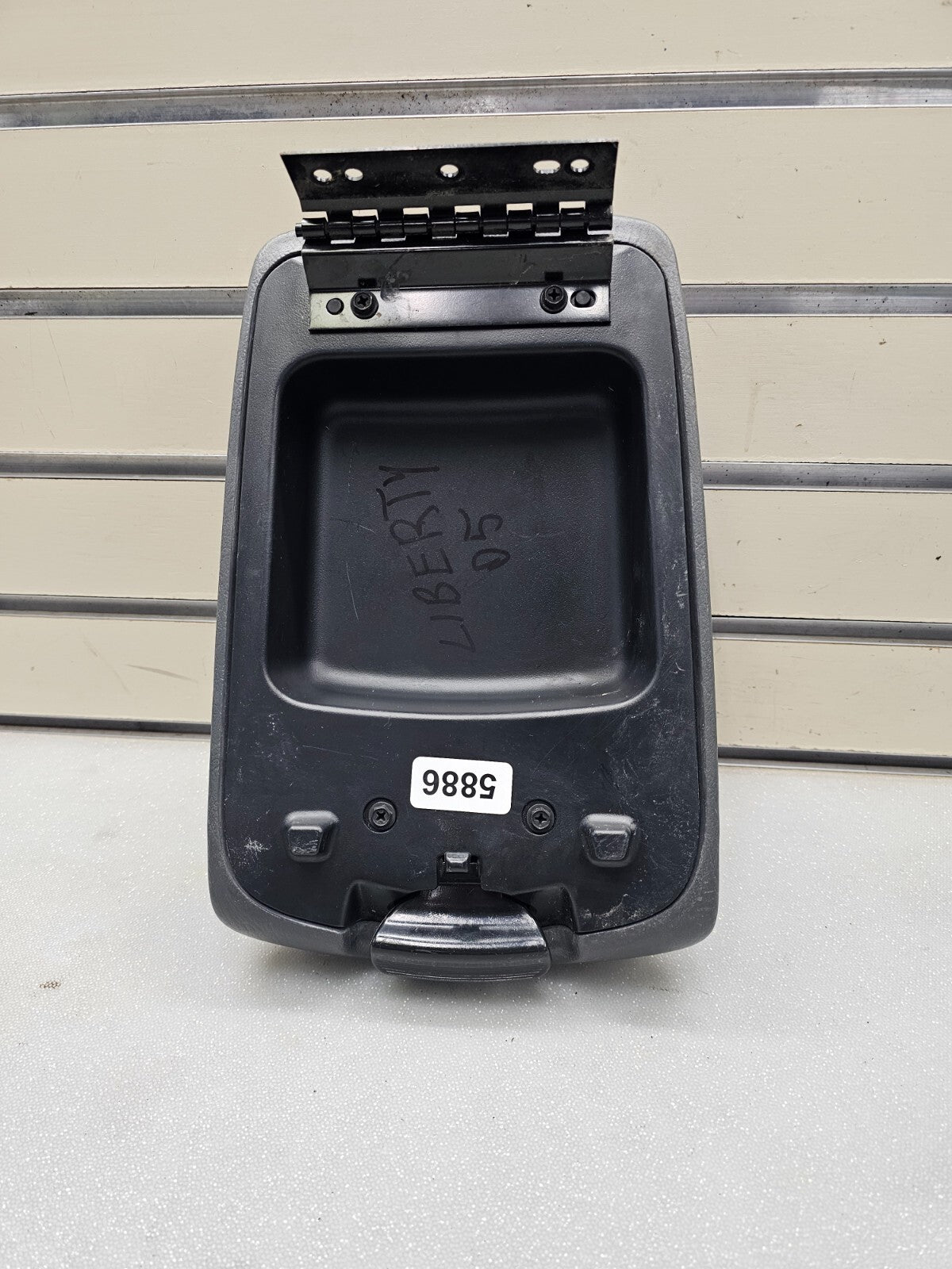 🔥2002-2007 Jeep Liberty Front Center Console Arm Rest Lid Cover Black OEM