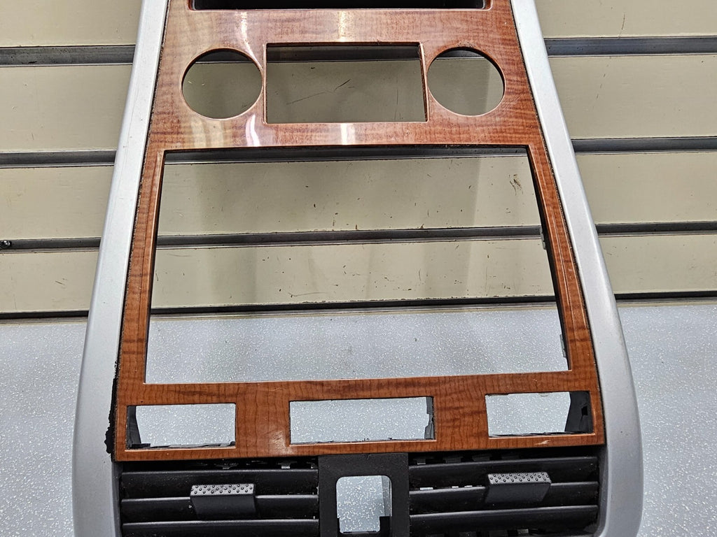 🔥07-09 Equinox Center Dash Radio Climate Surround Bezel Trim SILVER/WOOD B43