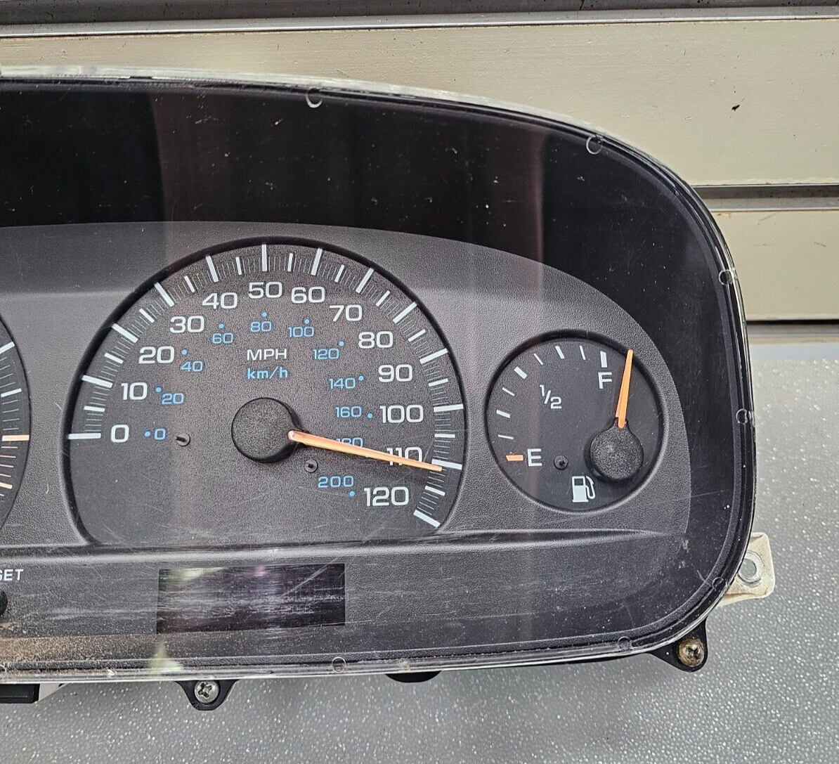 🔥97-00 Dodge Caravan Plymouth Voyager Speedometer Instrument Cluster RED PLUG