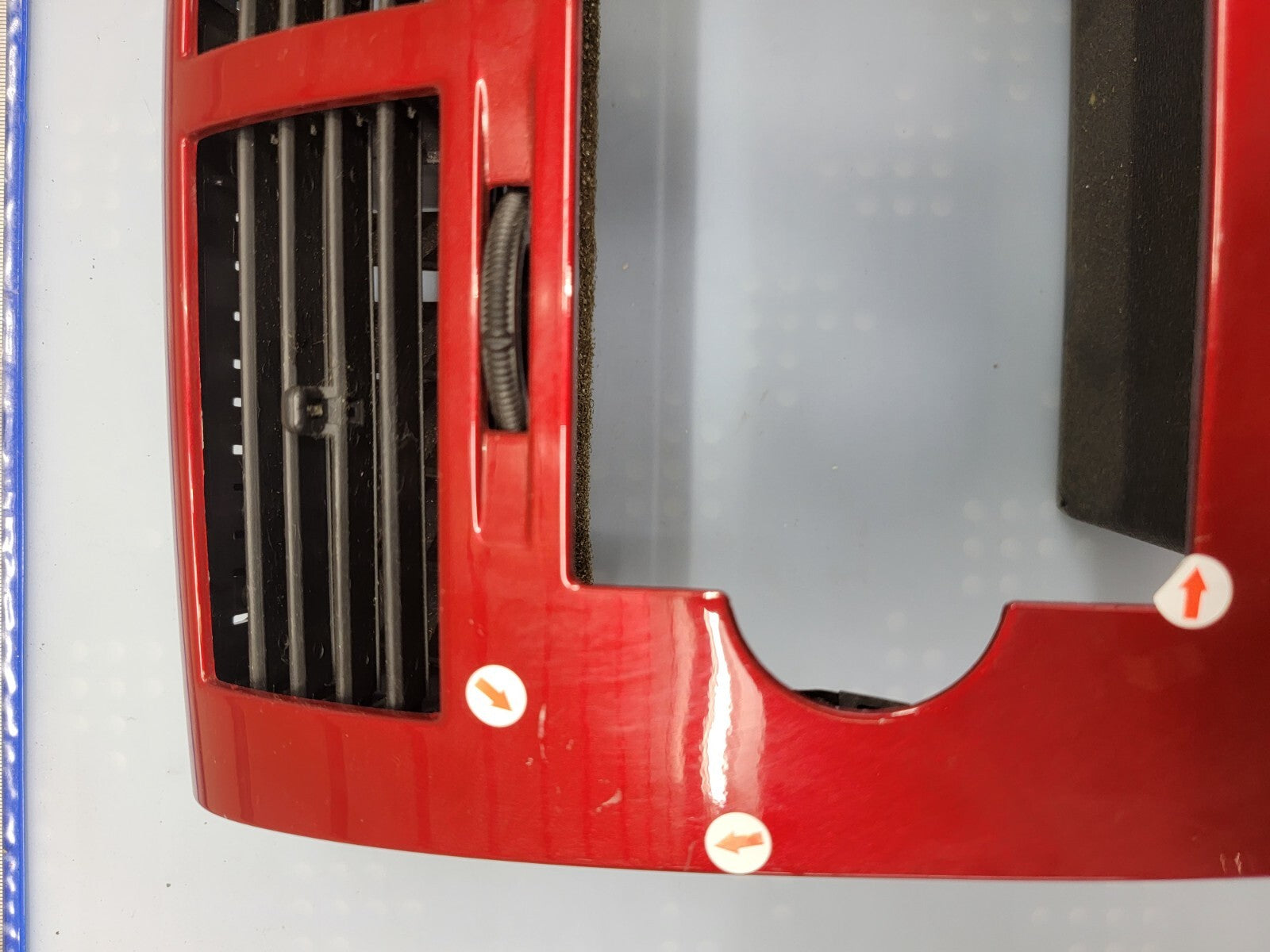 🔥07-09 Dodge CALIBER Dash Radio Center BEZEL Climate Dash Trim Vents Red B15
