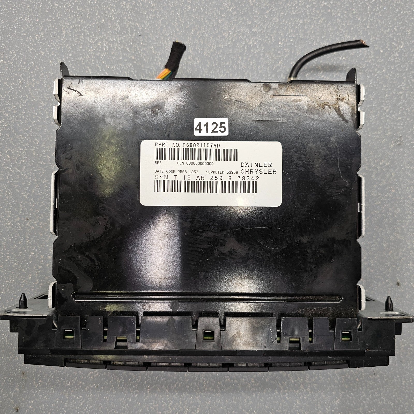 🔥09-10 Grand Caravan Liberty Dash AM FM Radio Satellite CD Player MP3 Receiver