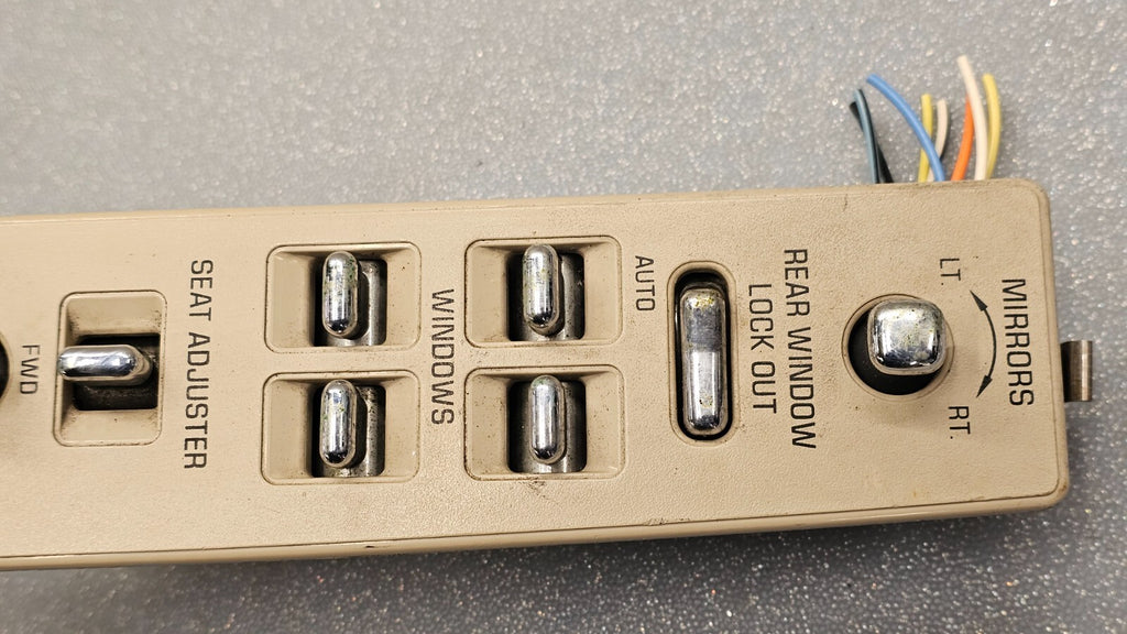 🔥94-96 Deville Door Left Driver Master Power Window Switch Assembly Tan OEM