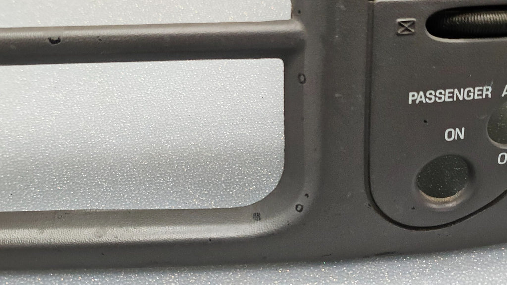 🔥97-03 Ford F150 Center Dash AM FM Radio Climate Trim Stereo BEZEL Panel Gray