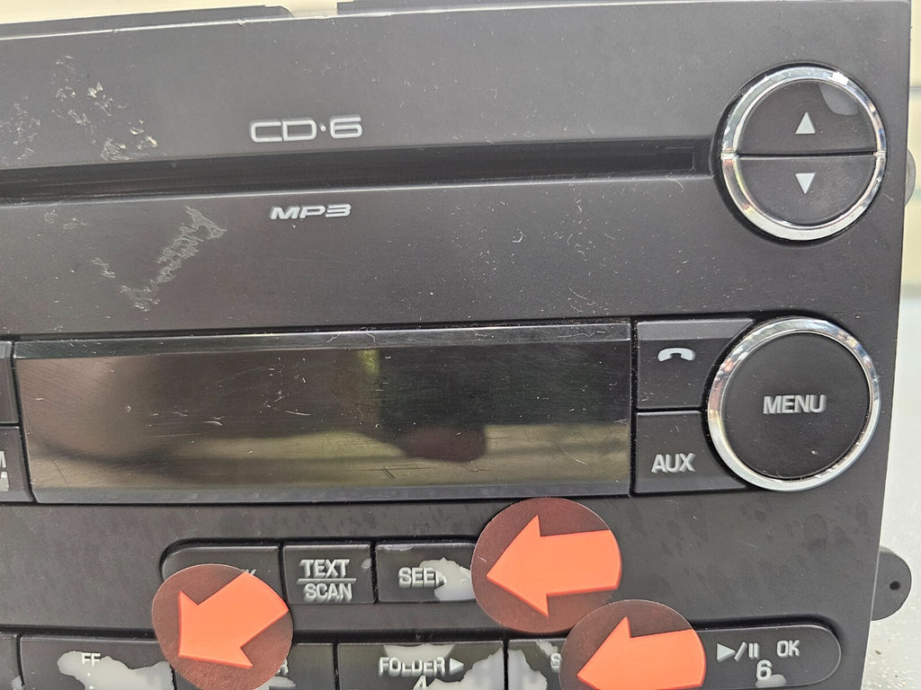 🔥07-10 Ford Edge Dash AM FM AUX MP3 Radio Stereo Receiver CD Player OEM