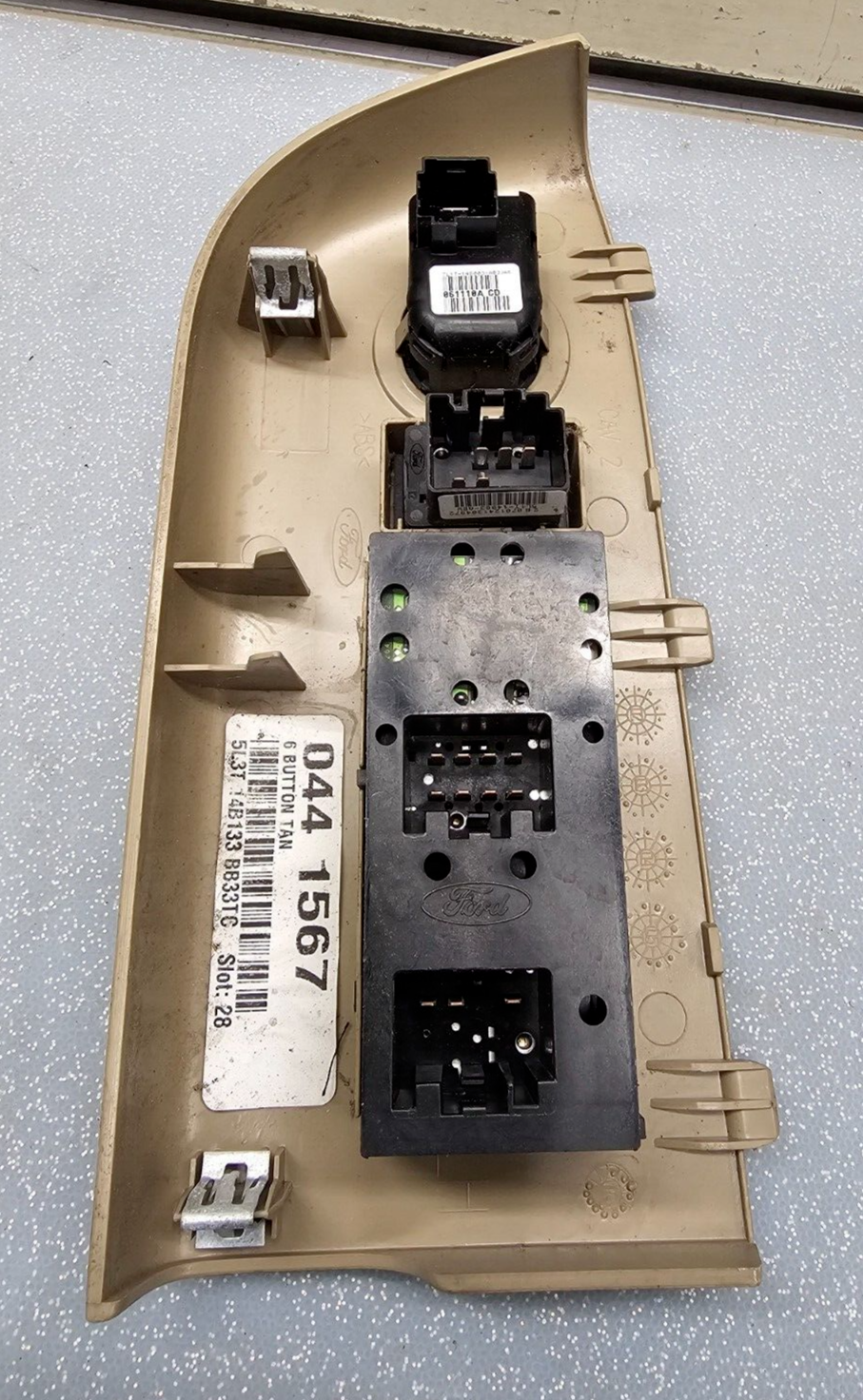 🔥04-08 Ford F150 Left Driver Master Power Window 2 Door Switch Control TAN WS24