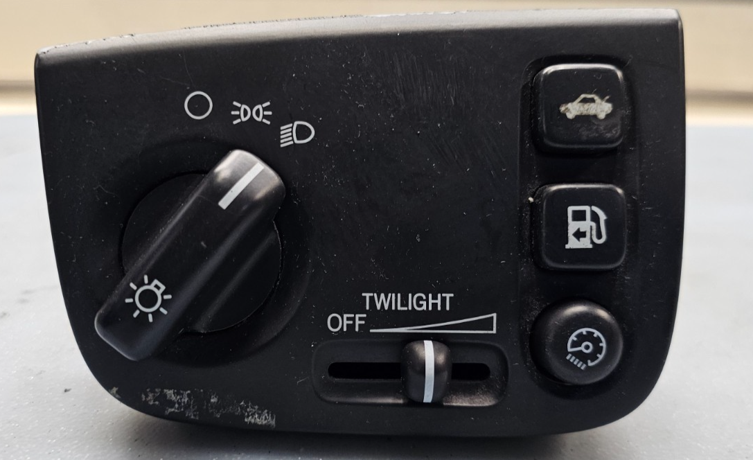 🔥00-05 Cadillac Deville Headlight Dimmer Switch Trunk Gas Door Assembly BLACK