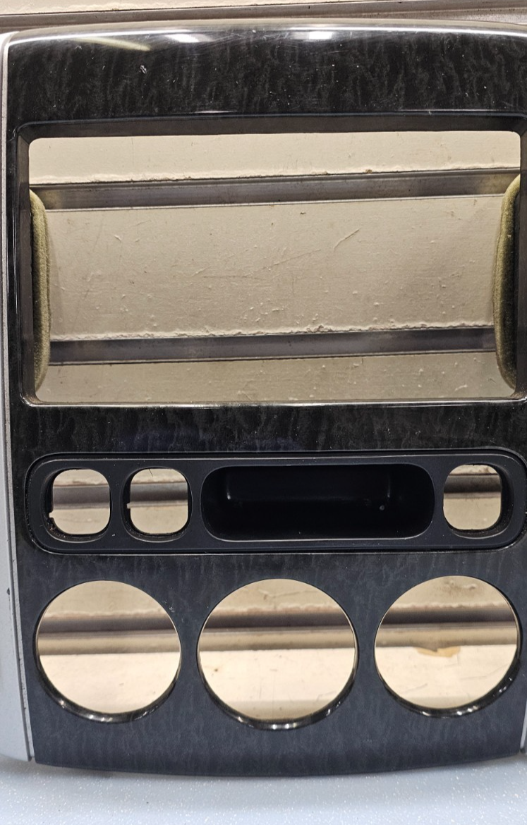 🔥01-07 FORD ESCAPE CENTER DASH RADIO A/C CLIMATE TRIM BEZEL SILVER OEM