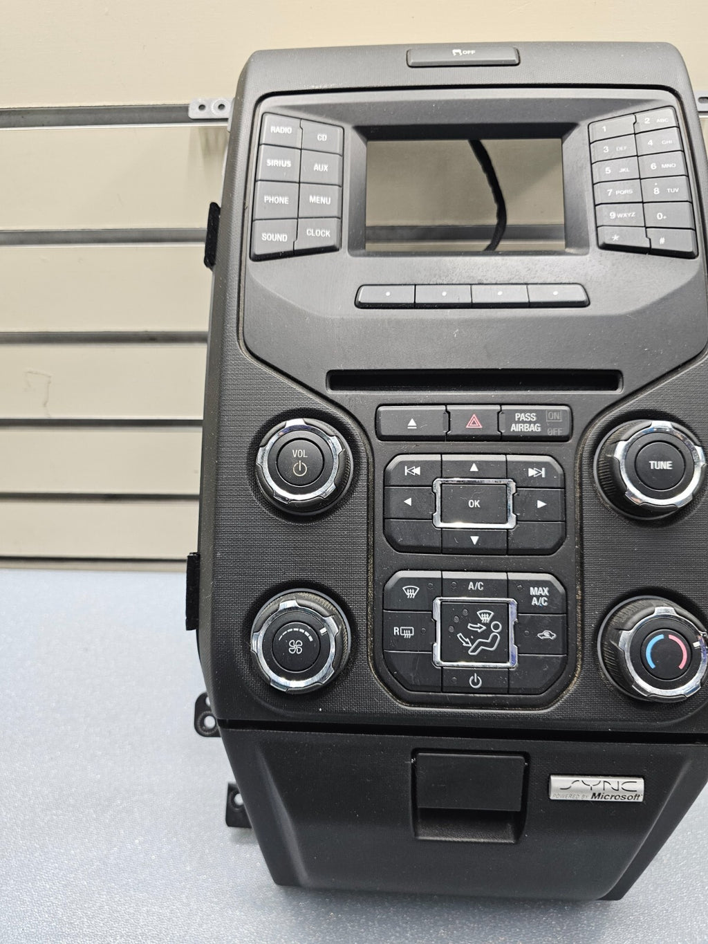 🔥13-14 Ford F150 4.2" Display Radio Heater Control Bezel Cover Lower Glove Box