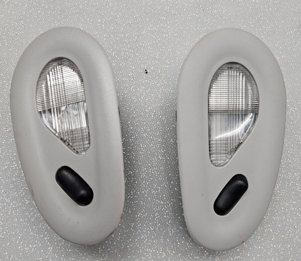 🔥03-06 Ford Expedition Excursion Rear Dome Map Lights Both LH & RH (Pair) Grey