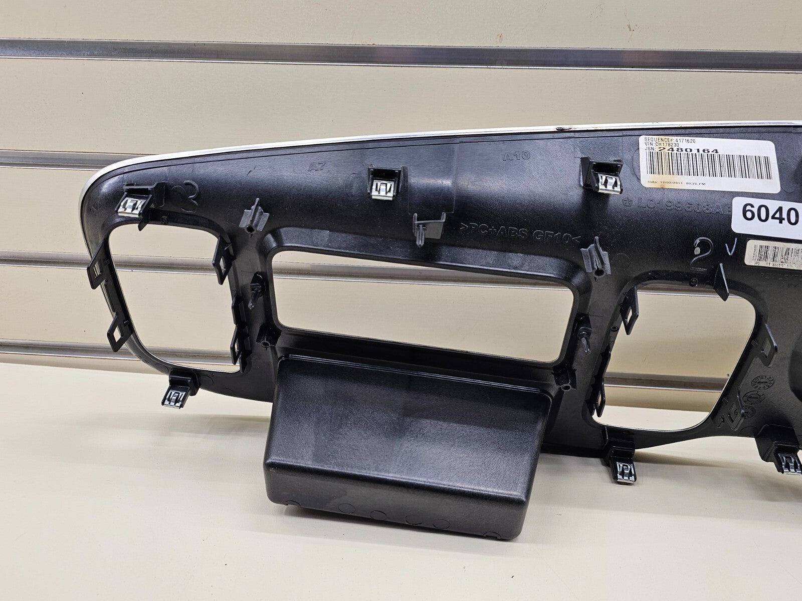 🔥11-14 Charger Dash Radio Speedometer Instrument Cluster Trim Bezel Carbon Gray