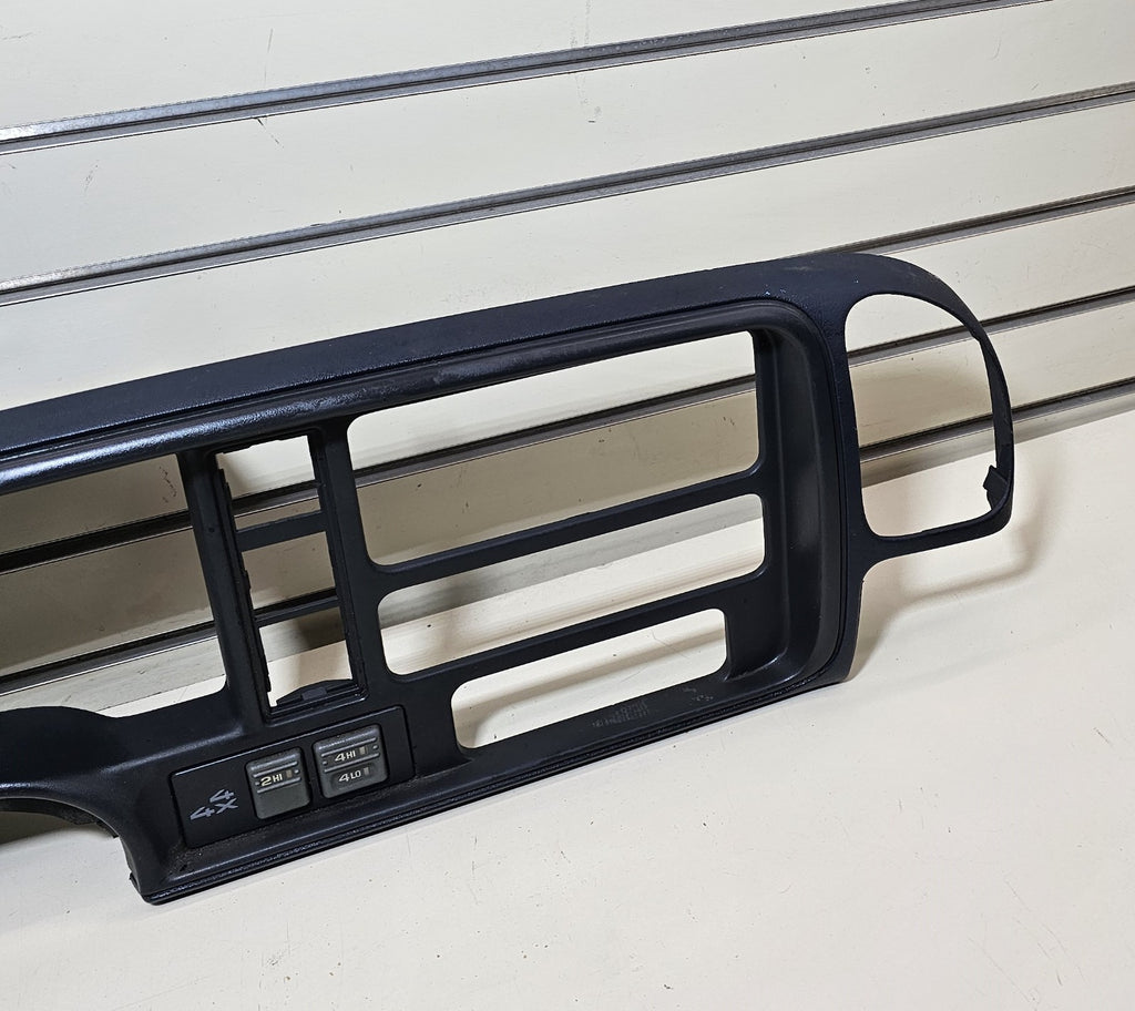 95-99 CHEVY GMC TRUCK SILVERADO CK Cluster Gauge Speedo Dash Bezel Black