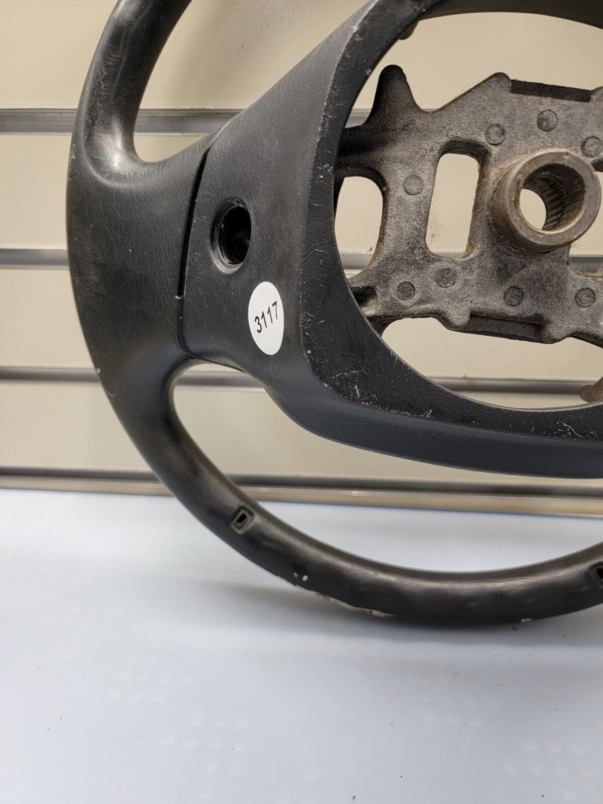 🔥1997-2003 Ford F-150 Leather Steering Wheel Cruise Dash Black
