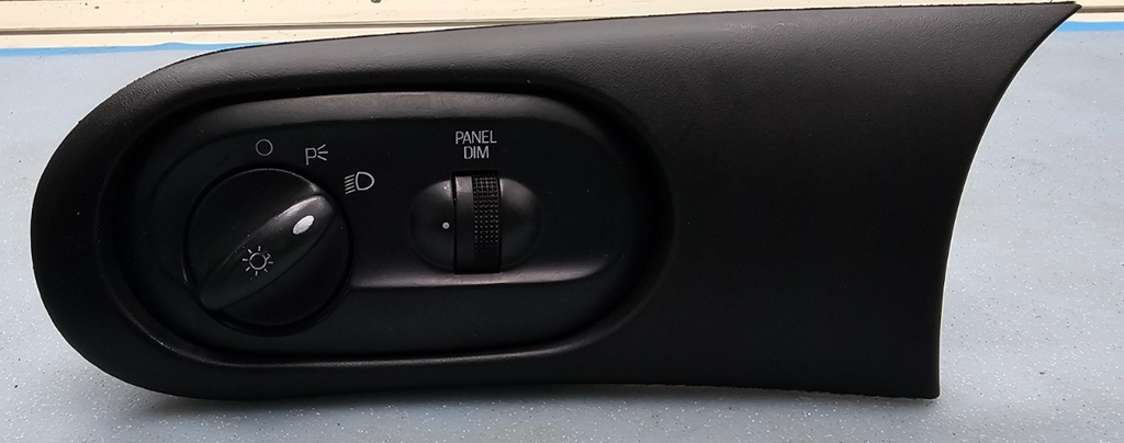 🔥96-99 Ford Taurus Mercury Sable Headlight Head Light Switch W/ Bezel Black OEM