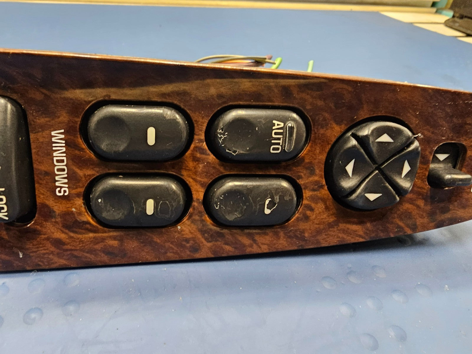 🔥97-05 Century Regal Left Driver aster Power Window Mirror Switch Assembly Wood