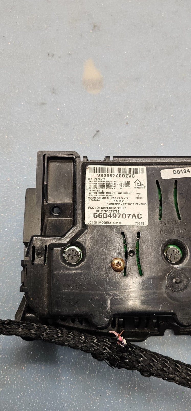 🔥02-05 Dodge RAM Overhead Console DOME Map Compass Module Assembly Black