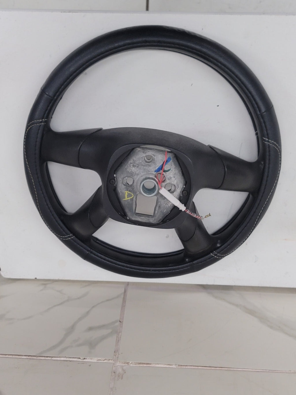 🔥03-06 SILVERADO SIERRA YUKON TAHOE SUBURBAN STEERING WHEEL LEATHER BLACK