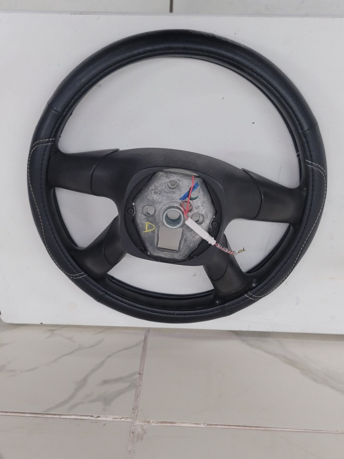 🔥03-06 SILVERADO SIERRA YUKON TAHOE SUBURBAN STEERING WHEEL LEATHER BLACK