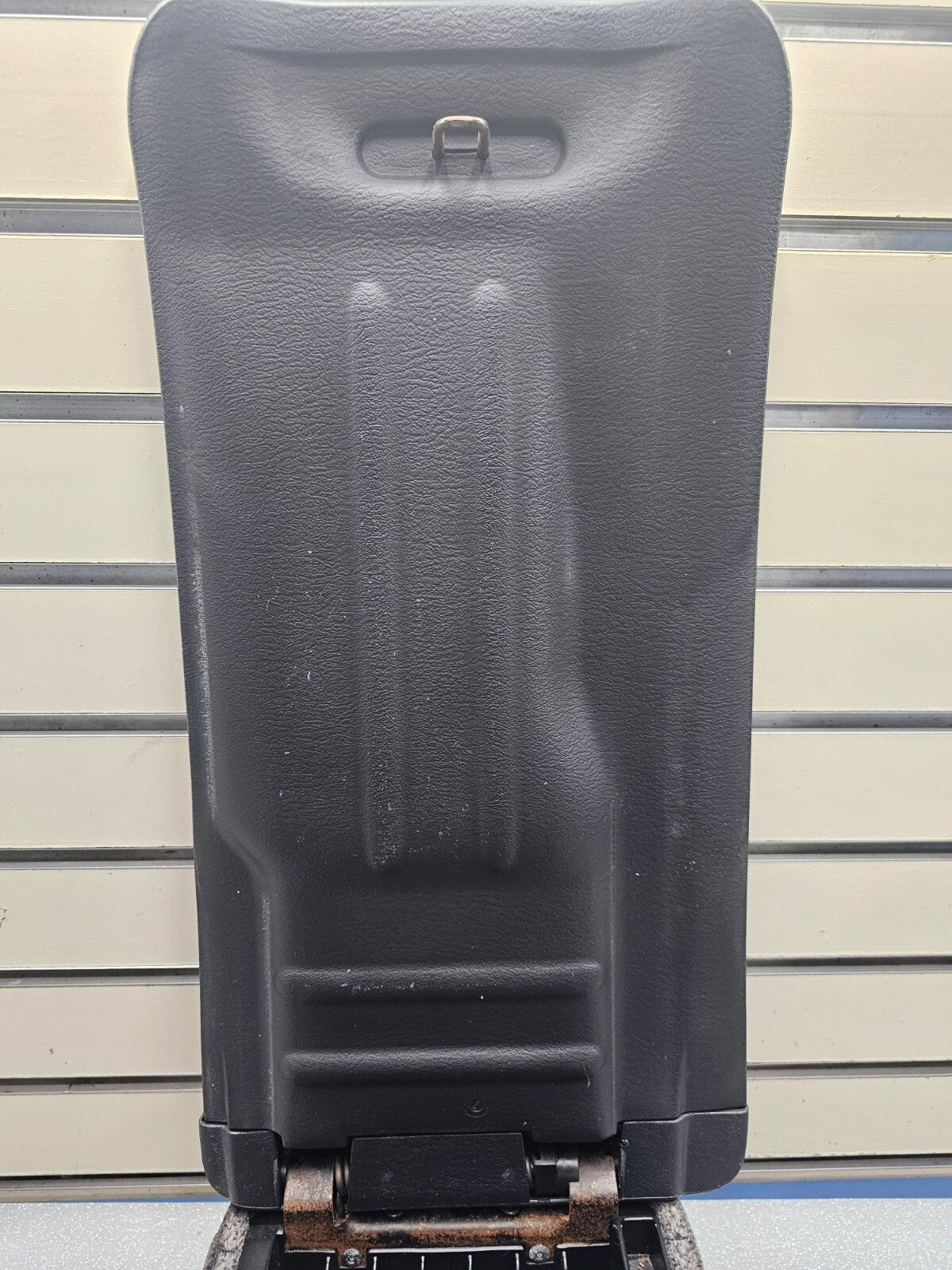 97-04 Dodge Dakota Center Middle Console Arm Rest Jump Seat Leather/Cloth BLACK