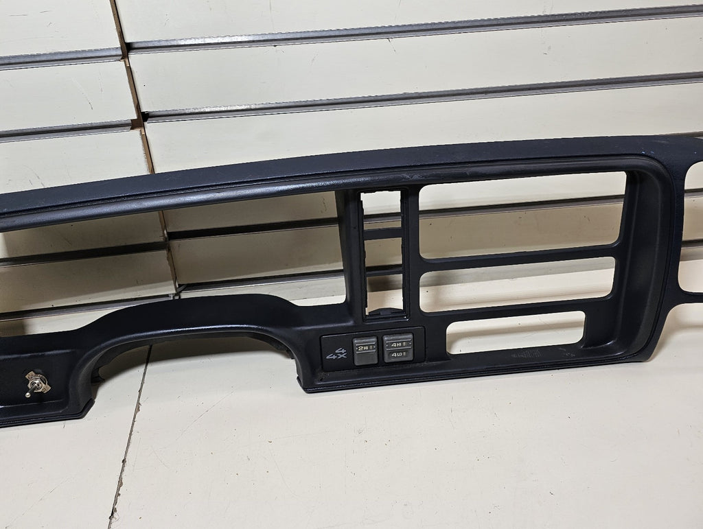 95-99 CHEVY GMC TRUCK SILVERADO CK Cluster Gauge Speedo Dash Bezel Black