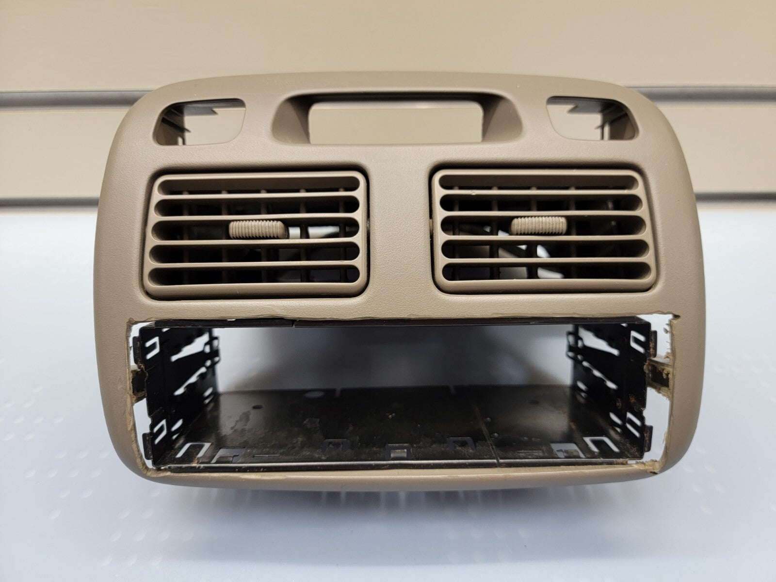 98-02 TOYOTA Corolla Center Dash AC Air Vent Grille Radio Bezel Trim TAN B34