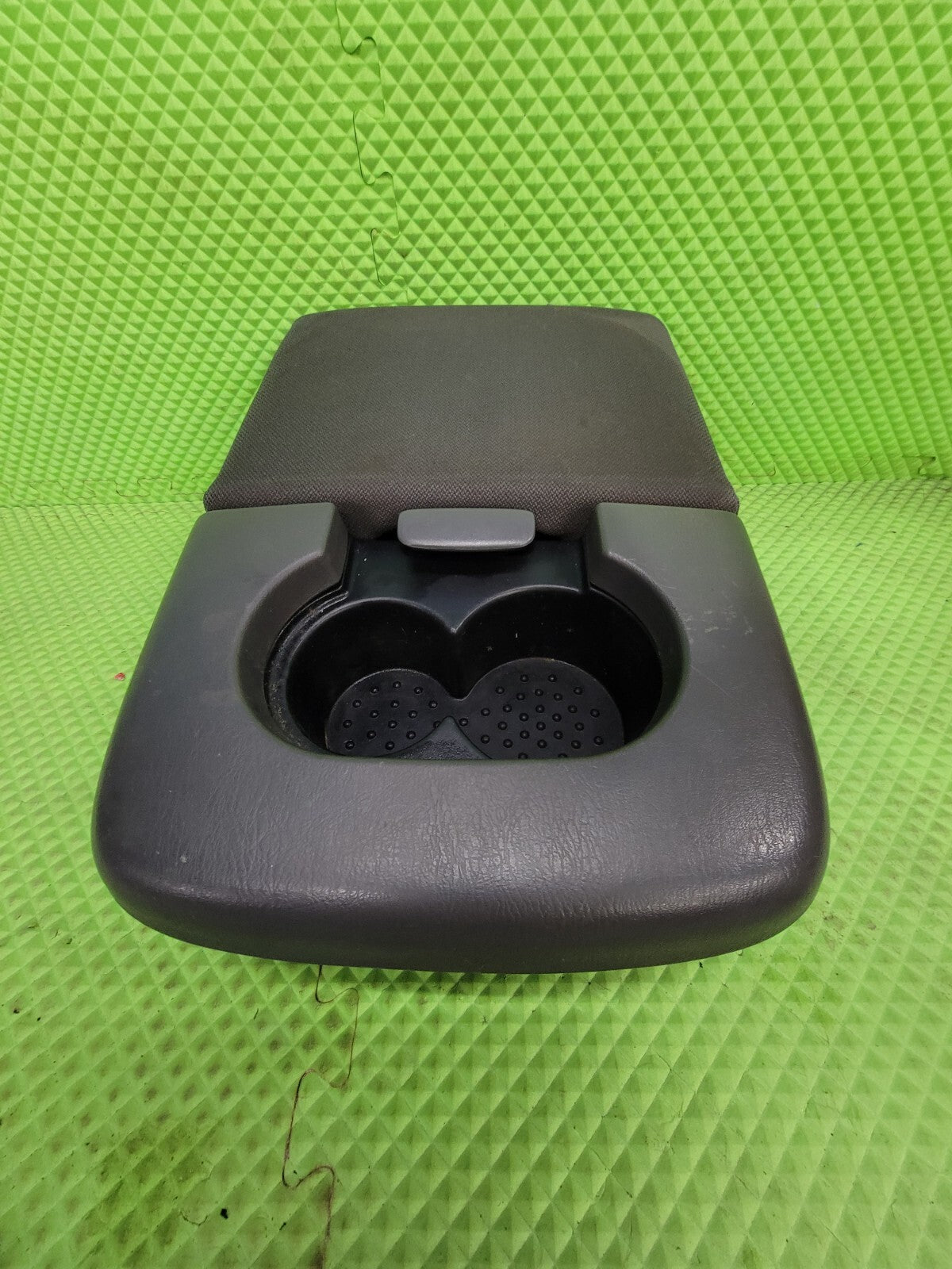 🔥97-03 Ford F-150 Center Console JUMP SEAT Armrest w/2Cup Holder Cloth GRAY JS6