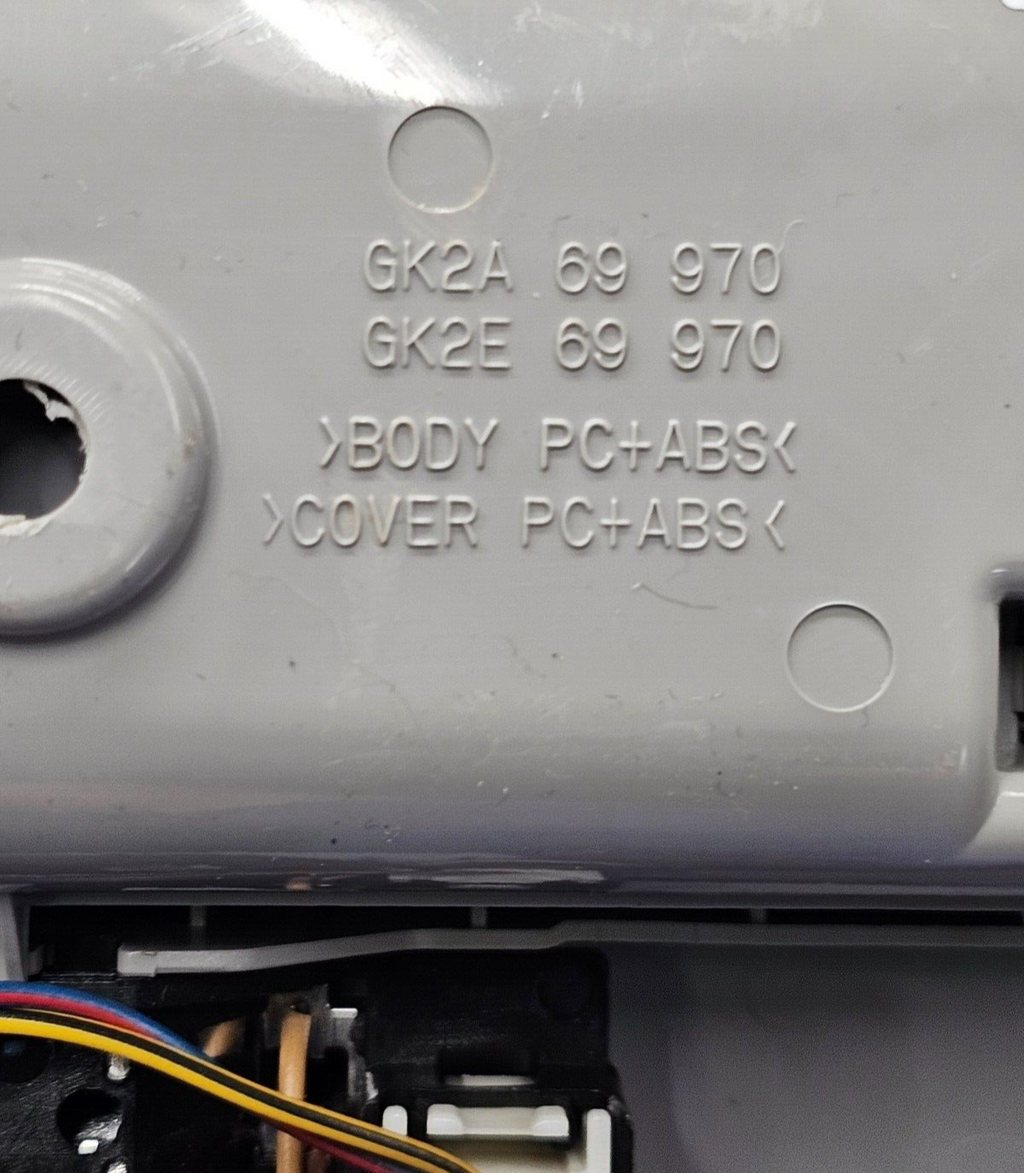 03-08 MAZDA 6 RX8 OVERHEAD ROOF CONSOLE MAP DOME LIGHT STORAGE ASSEMBLY LT GRAY