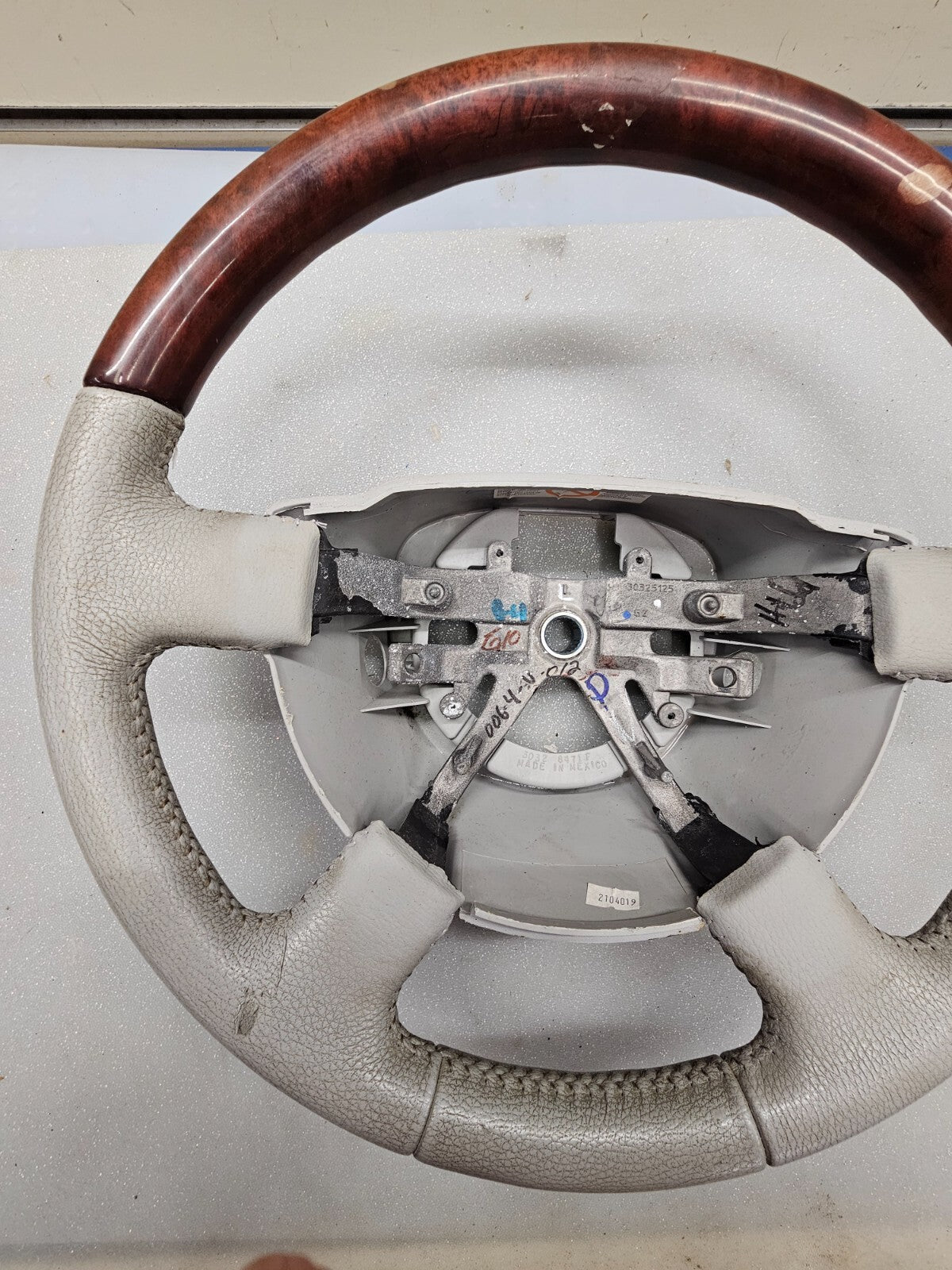 🔥2003-2006 LINCOLN NAVIGATOR Steering Driver Wheel GRAY/WOODGRAIN Fits