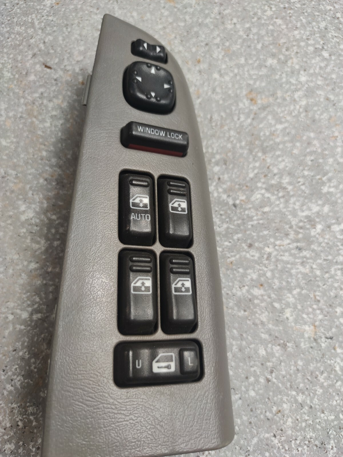 99-02 Silverado SIERRA Door Master Power Window Switch LEFT Driver LIGHTGRAY WS3