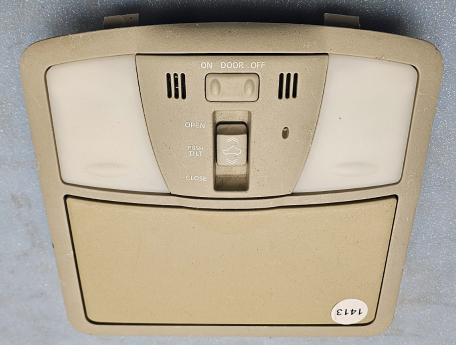 🔥07-14 Maxima Murano Altima Overhead Console Storage Dome Map Light Lamp Tan