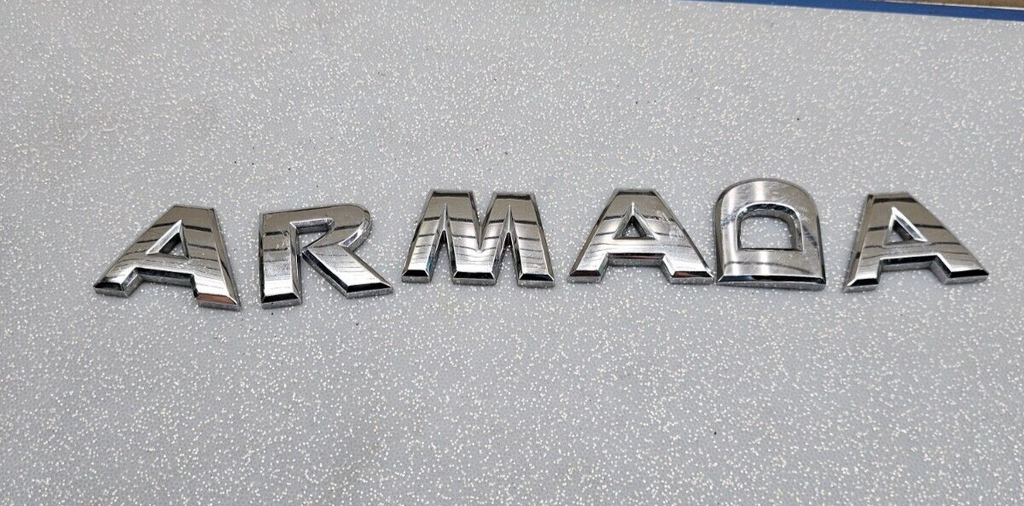 05-15 Nissan Armada V8 Rear Emblem Letters Badge Decal Logo Hatch Gate Door OEM