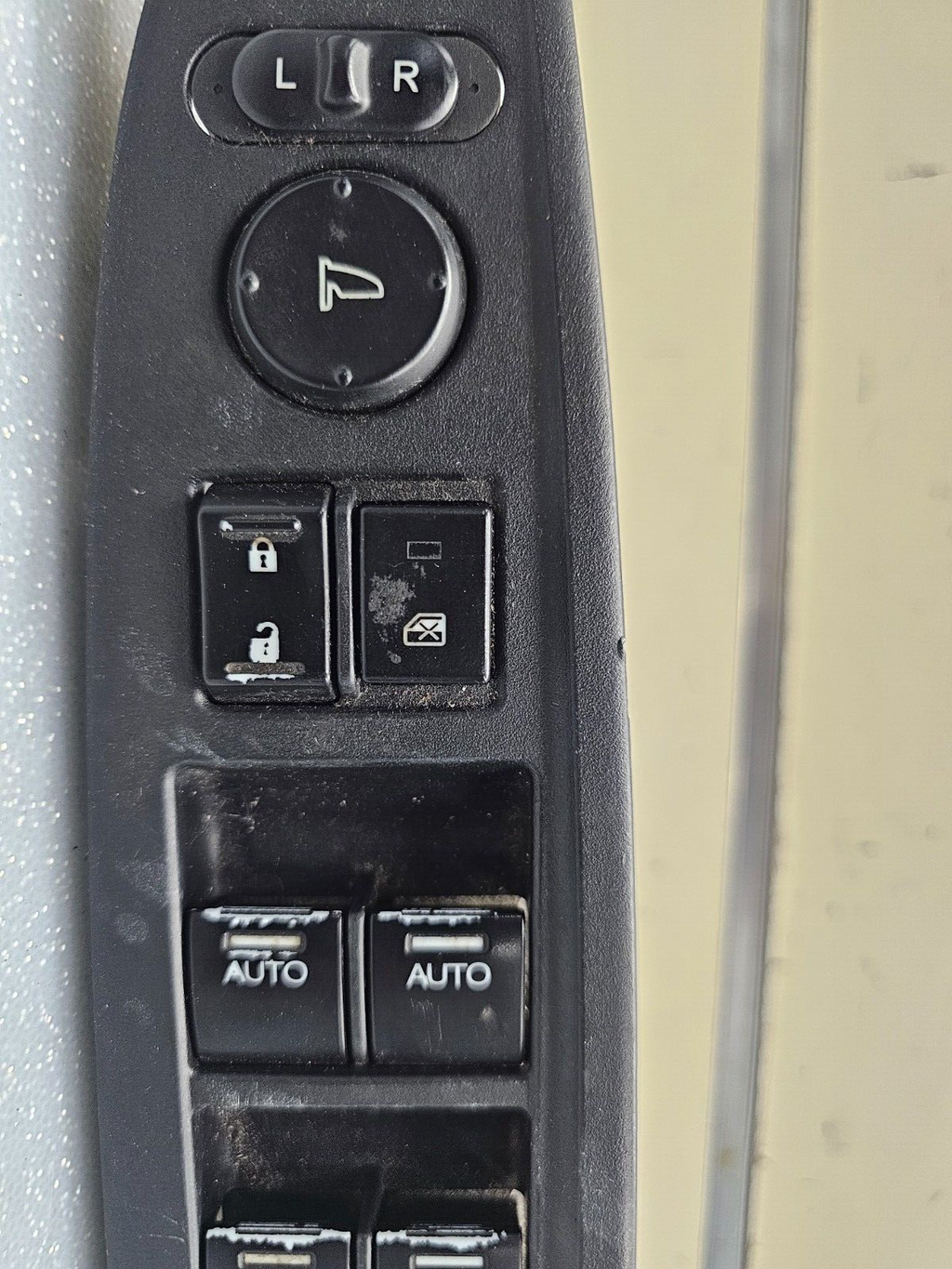 08-12 ACCORD Left Driver Door Master Power Window Lock Switch Assembly Black OEM