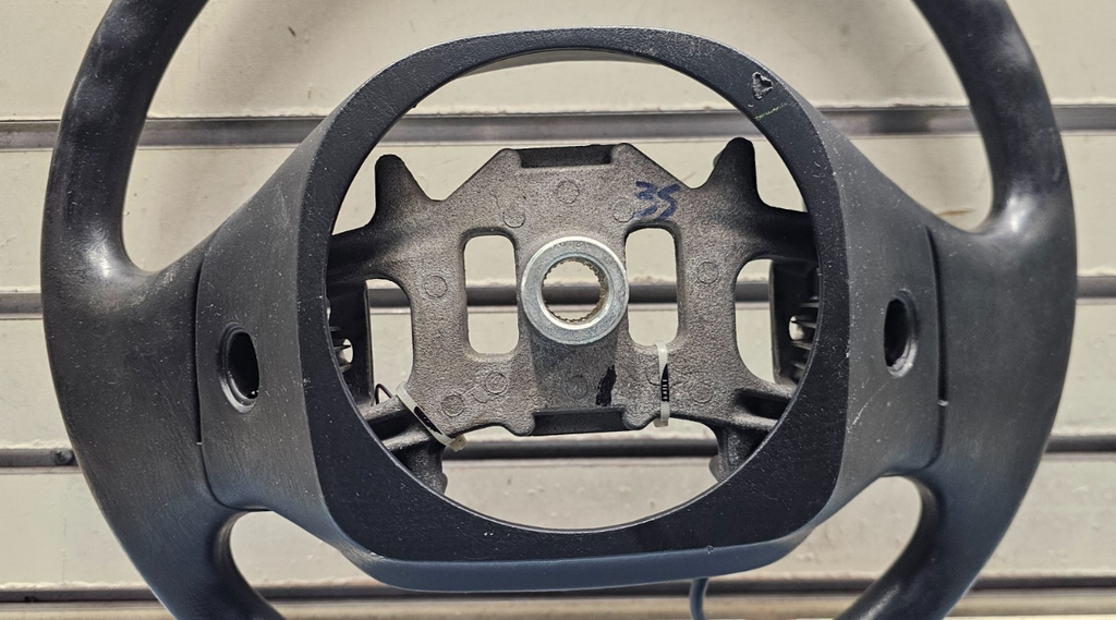 🔥97-03 Ford F150 F250 Expedition Leather Steering Wheel Cruise Cover Black OEM