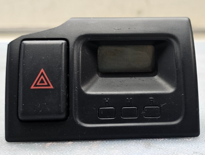 🔥98-02 Honda Accord Center Dash Clock W/Hazard Switch Board Digital Button OEM