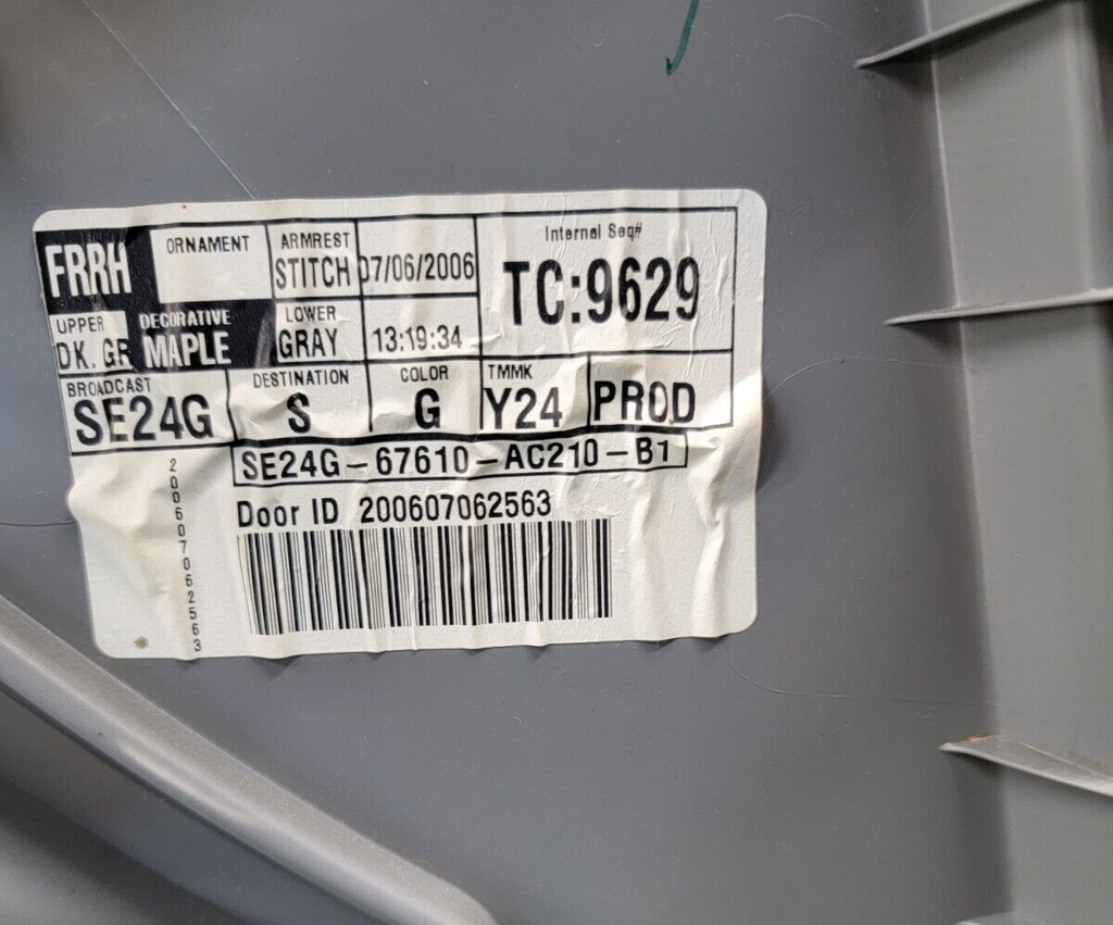 🔥2005-2012 Toyota Avalon LMTD Front Door Trim Panel RH Right Passenger Gray