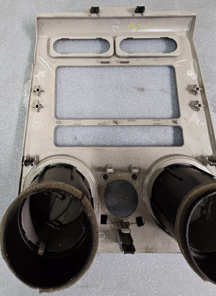 🔥07-09 Lincoln MKZ AM FM Radio Stereo Display Clock Bezel Trim Panel OEM Silver