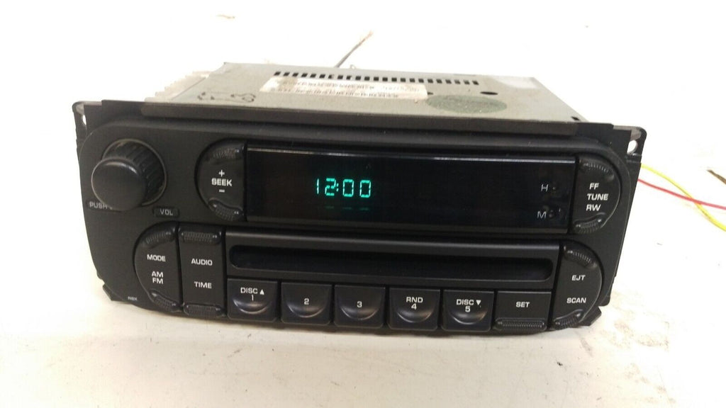 02-07 Dodge Ram Dakota Caravan Chrysler Jeep Dash radio single AM FM CD Player