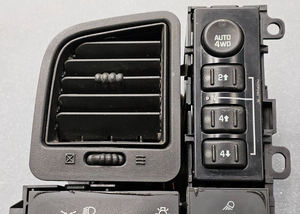 🔥99-06 Chevy Silverado Sierra Headlight Switch left Driver Air Vent Black HS19