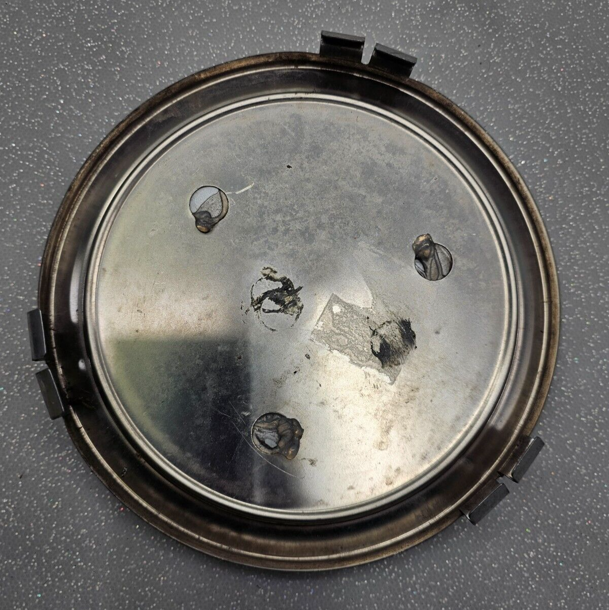 88-91 Cadillac Deville Front Rear LH/RH Wheel Center Cap Hubcap Silver Lower OEM
