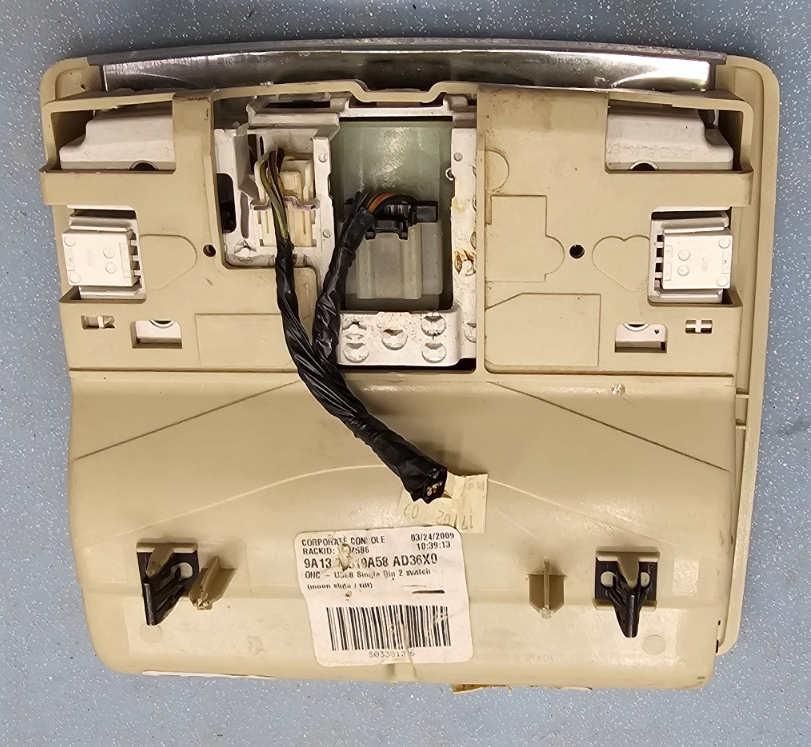 🔥07-14 Ford Edge Overhead Console Storage Compartment Dome Light Assembly TAN