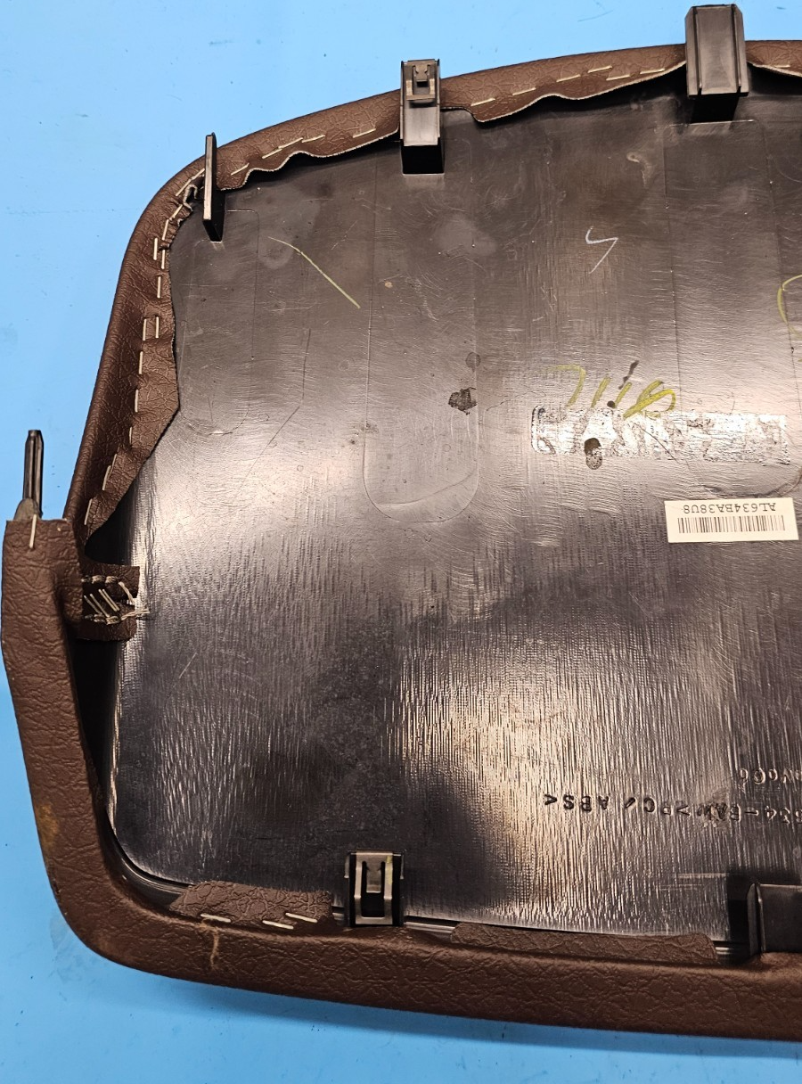🔥09-14 FORD F150 Leather Upper Dash Instrument Cluster Speedo Cover Top Brown