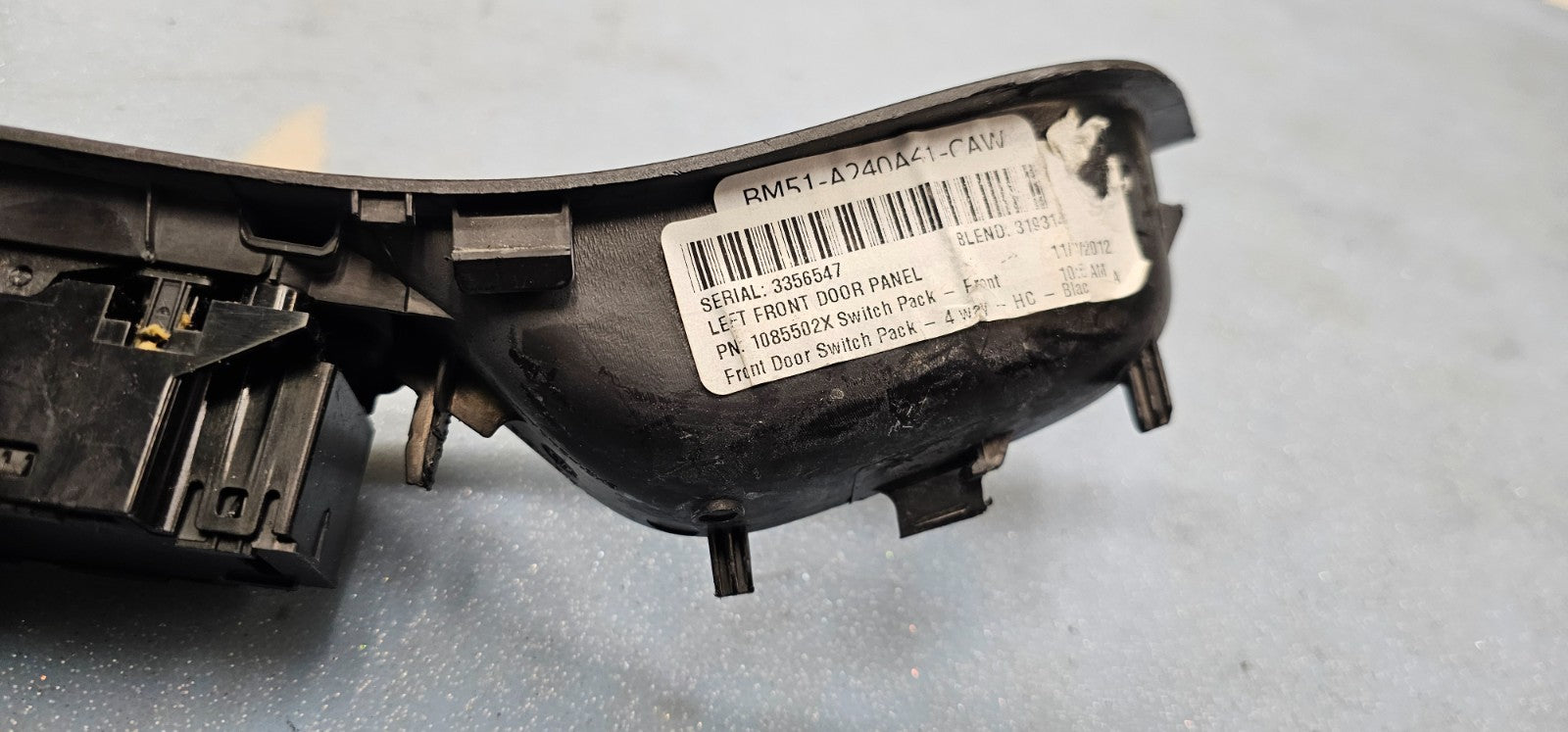 12-18 Focus Escape Front Left Driver Master Power Window Switch Regulator Black