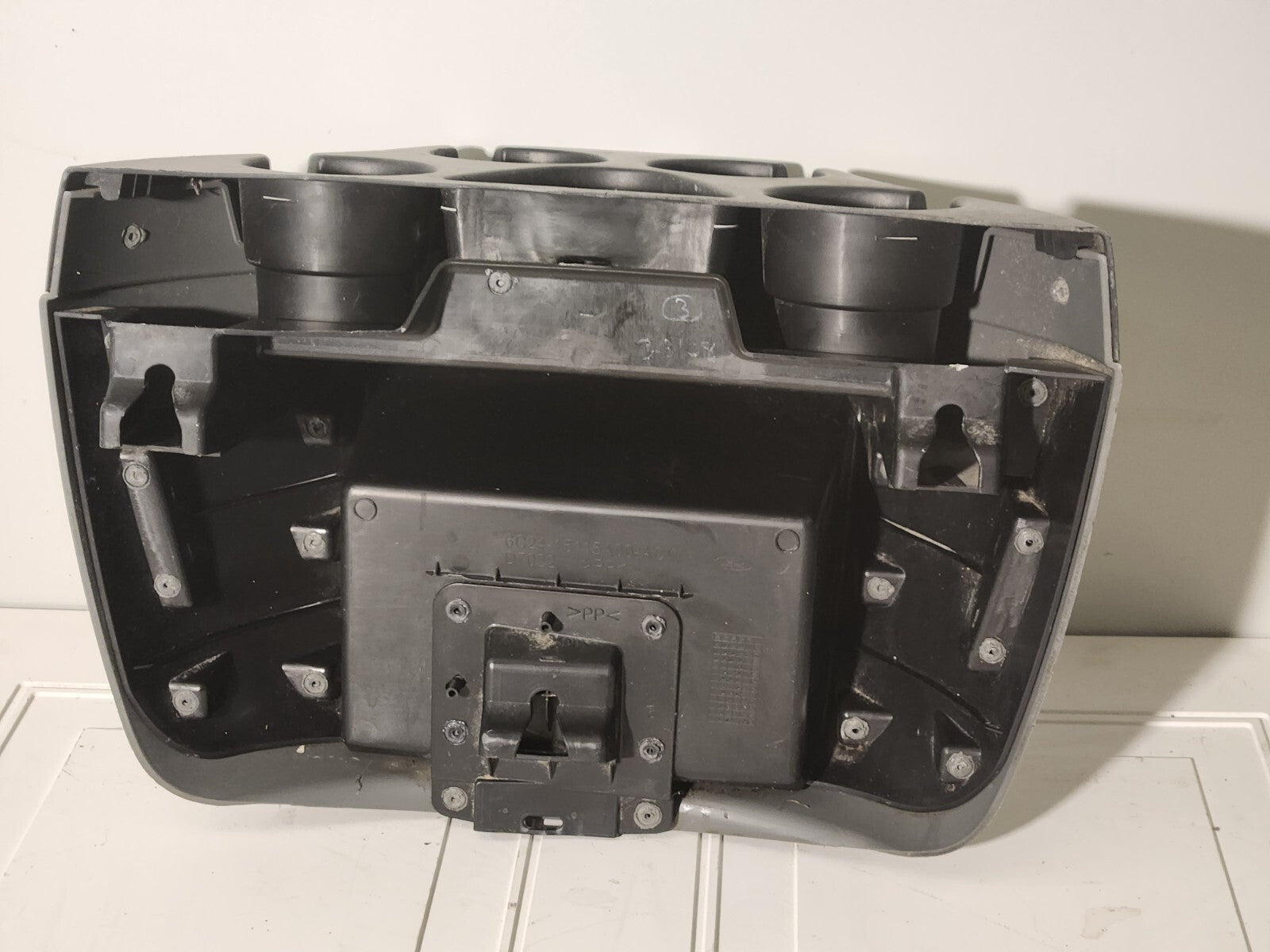 97-13 FORD ECONOLINE VAN E150 E250 E350 E450 FRONT CENTER CONSOLE Cupholder GRAY