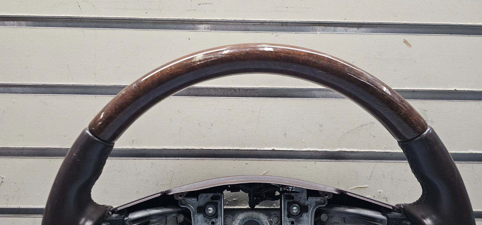 🔥2010 CADILLAC SRX LEATHER STEERING WHEEL ASSEMBLY BLACK/WOODGRAIN OEM