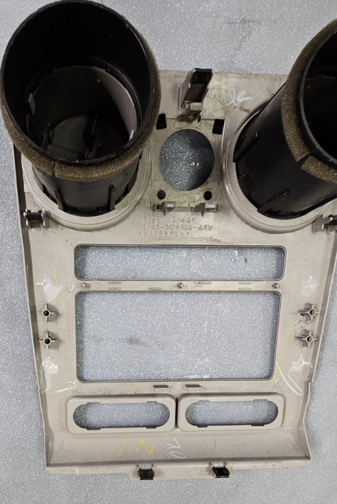 🔥07-09 Lincoln MKZ AM FM Radio Stereo Display Clock Bezel Trim Panel OEM Silver